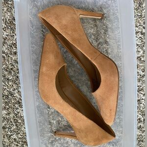 Calvin Klein Camel Suede Heels